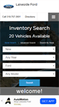 Mobile Screenshot of lakesideford.com